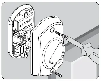 schlage keypad lock manual, Replace the cover