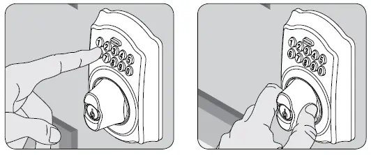 schlage keypad lock manual, To Unlock